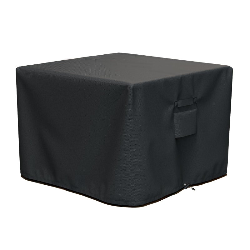 SHINESTAR Square Fire Pit Cover, Fits for 28-32 Inch Fire Pit Table, Waterproof and Windproof, 32 x 32 x 24 Inches, Black - Image 1